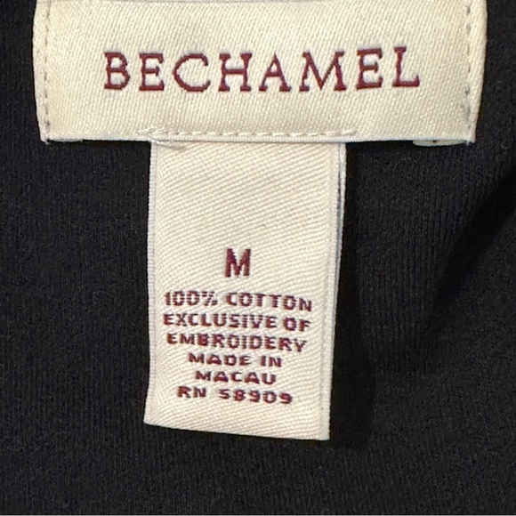 Bechamel black button up 3/4 sleeve cardigan floral medium - Picture 5 of 5